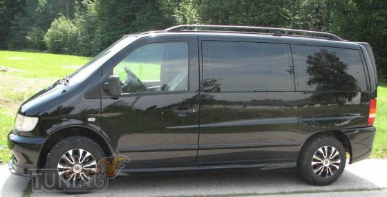Рейлинги на крышу Мерседес Вито В 638 (рейлинги Mercedes Vito W6