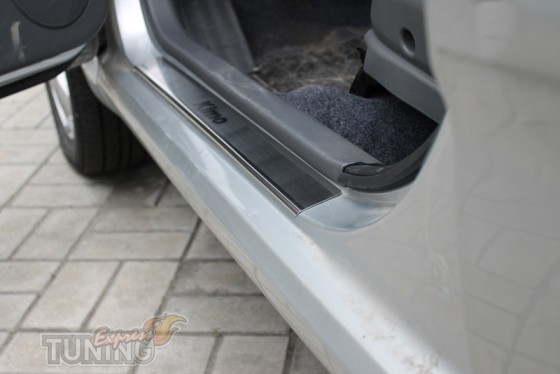 заказать Накладки на пороги Чери Кимо (защитные накладки Chery K
