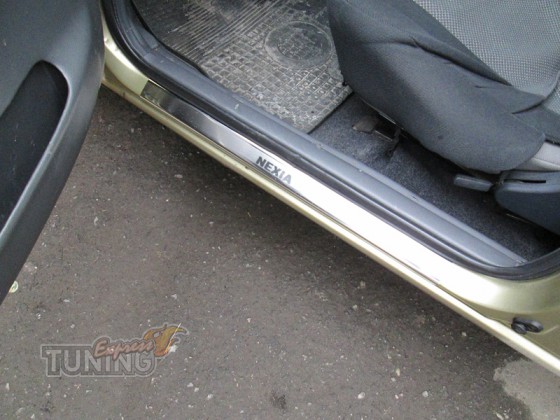 заказть Накладки на пороги Дэу Нексия (защитные накладки Daewoo 