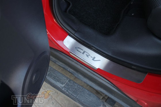 купить Накладки на пороги Хонда СРВ 3 (защитные накладки Honda C