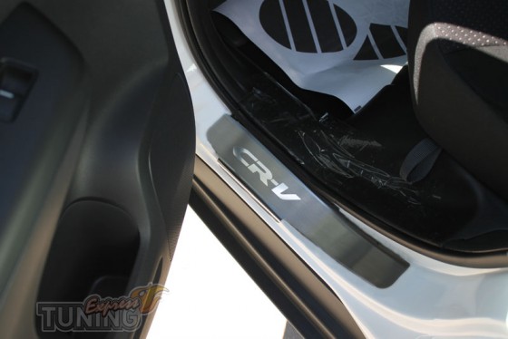 купить Накладки на пороги Хонда СРВ 4 (защитные накладки Honda C