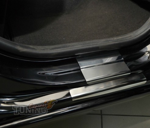 купить Накладки на пороги Хонда Джаз 2 (защитные накладки Honda 