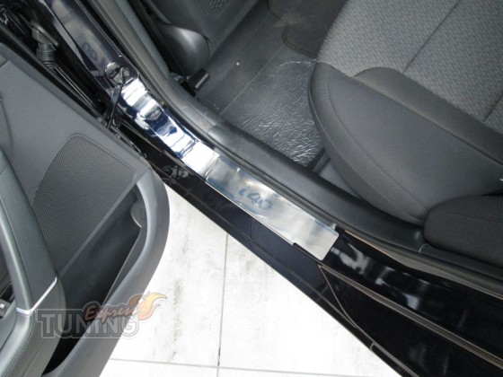 купить Накладки на пороги Хендай i40 (защитные накладки Hyundai 
