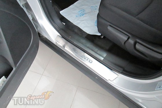 купить Накладки на пороги Киа Соренто 1 (защитные накладки Kia S