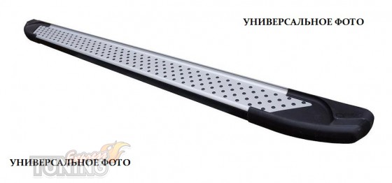 Пороги Киа Соренто 3 (пороги для Kia Sorento 3 стиль Almond серы