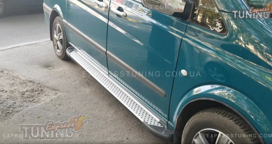 Пороги Mercedes Vito W639 стиль Almond серые