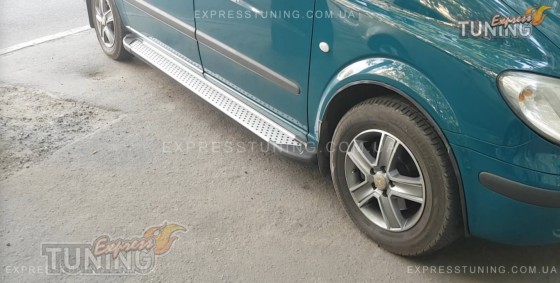 Пороги на Mercedes Vito W639 стиль Almond серые