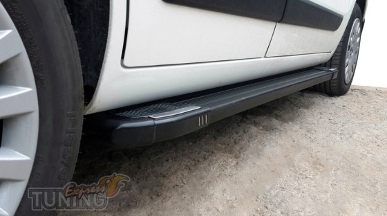 Боковые пороги Citroen Nemo дизайн Rainbow Black