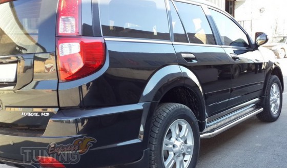 Пороги труба с листом Great Wall Haval H3