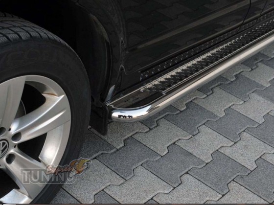 Подножки труба с листом SsangYong Rexton 2