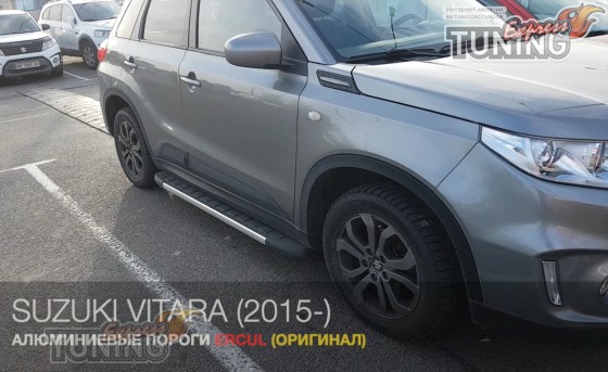 Пороги боковые Suzuki Vitara 4 черные
