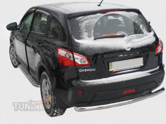 Защита заднего бампера Nissan Qashqai фото