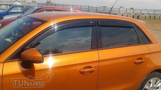 Ветровики Ауди А1 5д (дефлекторы окон Audi A1 hb)