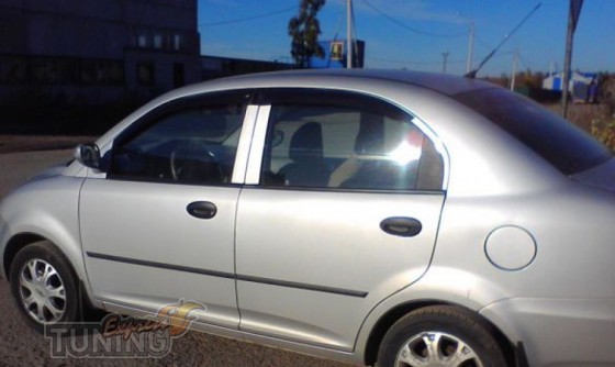Ветровики Чери Куку (дефлекторы окон Chery QQ)