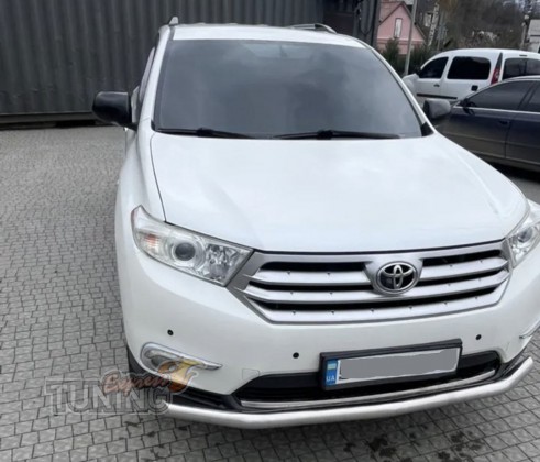 Защитная дуга бампера для Toyota Highlander 2 поколения 2008-201