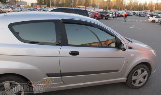 Ветровики Шевроле Авео Т255 (дефлекторы окон Chevrolet Aveo T255 3d ...