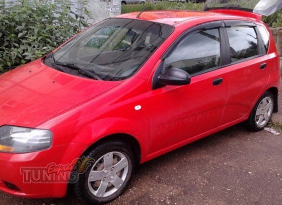 Ветровики Шевроле Авео Т200 (дефлекторы окон Chevrolet Aveo T200