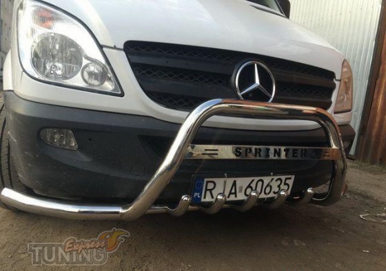 Кенгурятник для Mercedes Sprinter 906 с боковой защитой