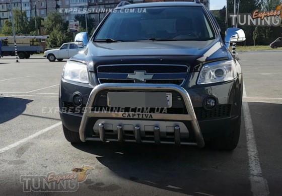 Кенгурятник Шевроле Каптива (защита переднего бампера Chevrolet 