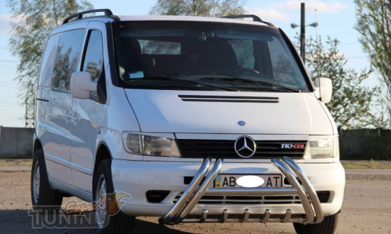 Кенгурятник Mercedes Vito W638 с усами 
