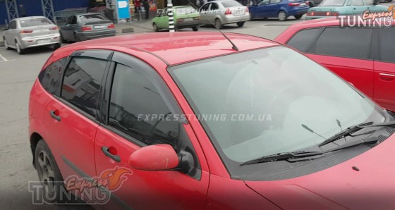 Ветровики Форд Фокус 1 (дефлекторы окон Ford Focus 1)