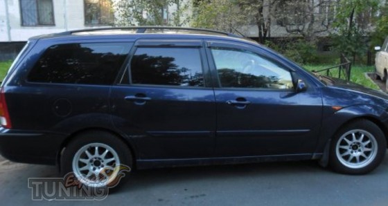 Ветровики Ford Focus 1 универсал (дефлекторы окон Форд Фокус 1)
