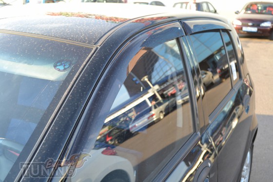 Ветровики Хендай Гетц (дефлекторы окон Hyundai Getz 5d)