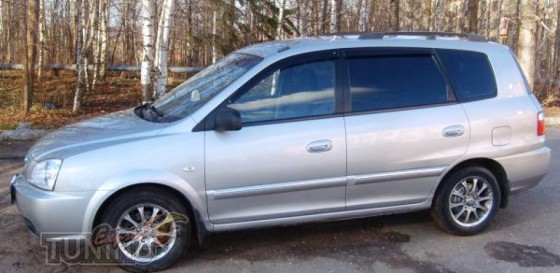 Ветровики Киа Каренс 2 (дефлекторы окон Kia Carens 2)
