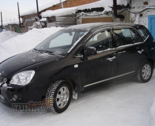 Ветровики Киа Каренс 3 (дефлекторы окон Kia Carens 3 UN)