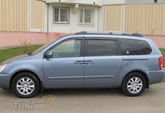 Ветровики Киа Карнивал 2 (дефлекторы окон Kia Carnival 2 EX)