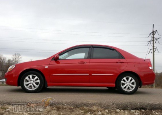 Ветровики Киа Церато 1 (дефлекторы окон Kia Cerato 1)