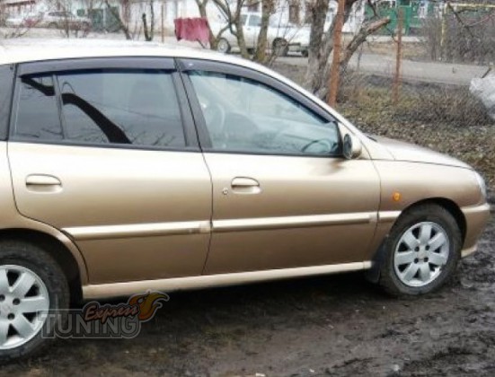 Ветровики Киа Рио 1 (дефлекторы окон Kia Rio 1)