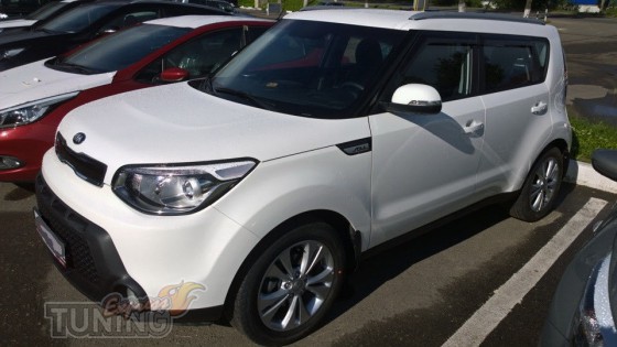 Ветровики боковых стекол Kia Soul 2 фото Cobra