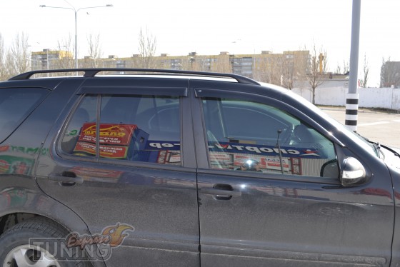 купить Ветровики Мерседес W163 (дефлекторы окон Mercedes ML-Clas