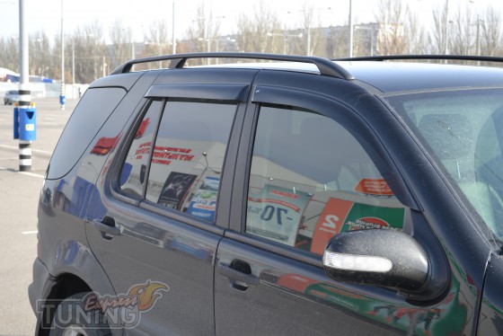Ветровики на авто Mercedes ML-Class W163 (дефлекторы окон)