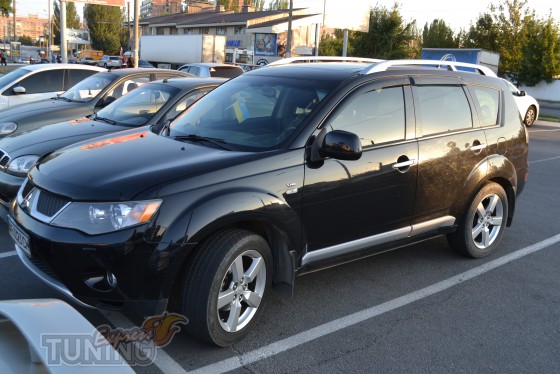 Ветровики Mitsubishi Outlander Xl (дефлекторы окон Митсубиси Аут