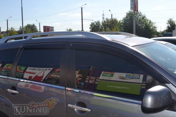 Ветровики на авто Mitsubishi Outlander Xl (дефлекторы окон Митсу