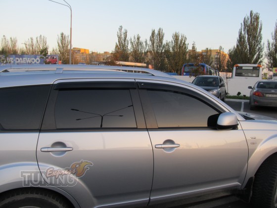 Ветровики для Mitsubishi Outlander Xl (дефлекторы окон Митсубиси