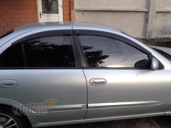 Ветровики Ниссан Альмера 2 (дефлекторы окон Nissan Almera 2 N16)