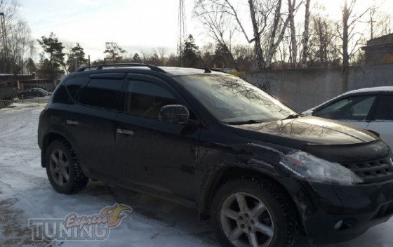 Ветровики Ниссан Мурано Z50 (дефлекторы окон Nissan Murano Z50)