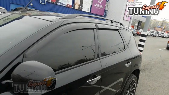 Оригинальные ветровики на двери Ниссан Мурано Z50