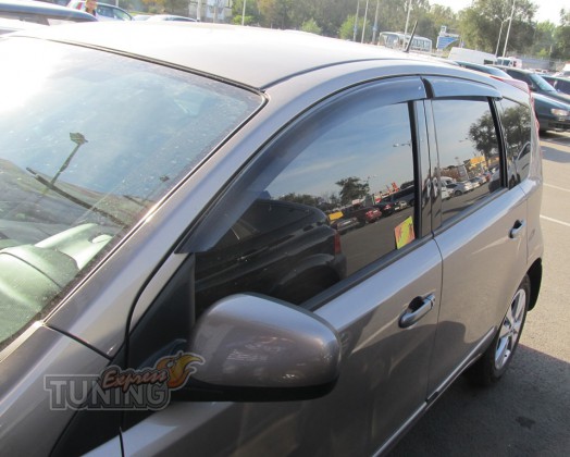 купить Ветровики Nissan Note 1 (дефлекторы окон )