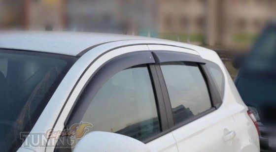 Ветровики Ниссан Кашкай 2 (дефлекторы окон Nissan Qashqai 2)