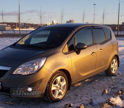 Ветровики Опель Мерива Б (дефлекторы окон Opel Meriva B)