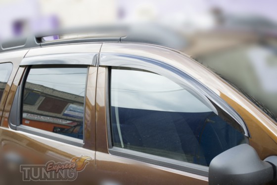 Ветровики Рено Дастер (дефлекторы окон Renault Duster)