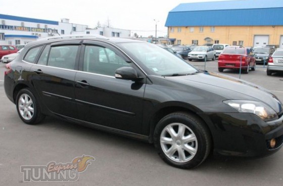 Ветровики Рено Лагуна 3 хэтчбек (дефлекторы окон Renault Laguna 