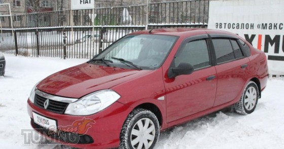 Ветровики Рено Симбол 1 (дефлекторы окон Renault Symbol 1)