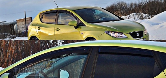 Дверные ветровики на Seat Ibiza 4 фото