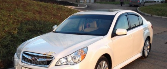 Ветровики Субару Легаси 5 (дефлекторы окон Subaru Legacy 5)