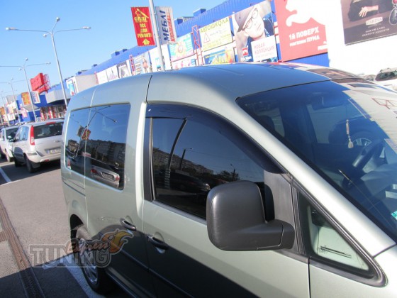 Ветровики Фольксваген Кадди 3 (дефлекторы окон Volkswagen Caddy 